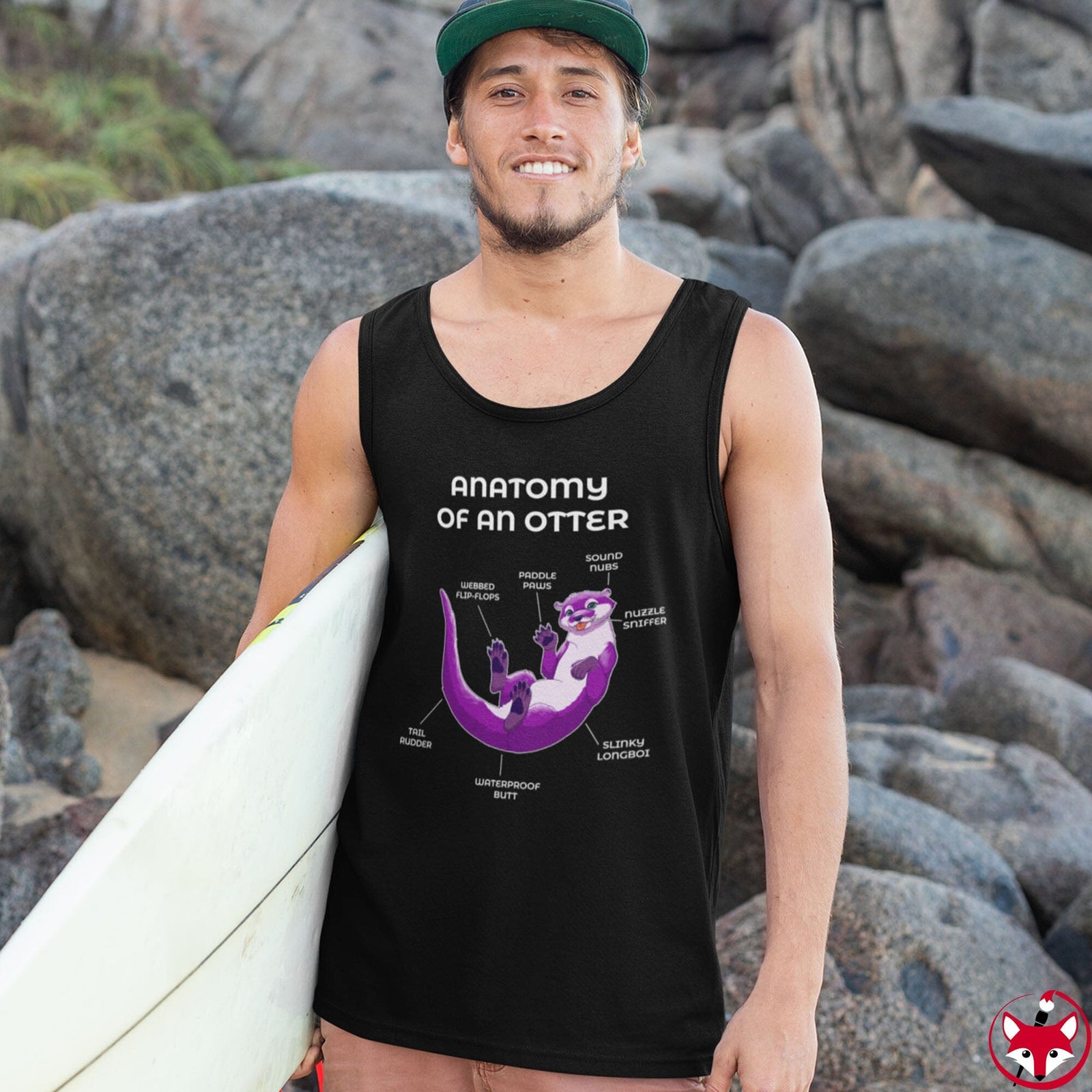 Otter Purple - Tank Top Tank Top Artworktee 