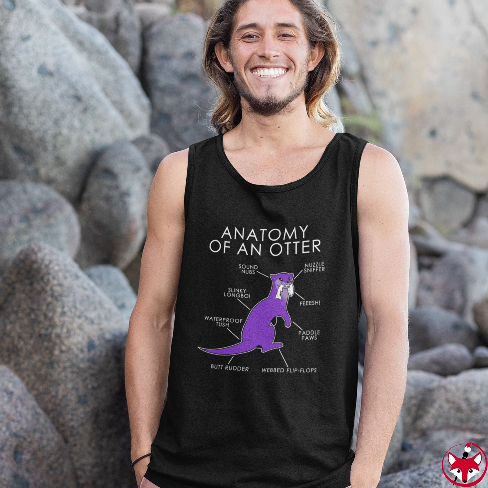 Otter Purple - Tank Top Tank Top Artworktee 