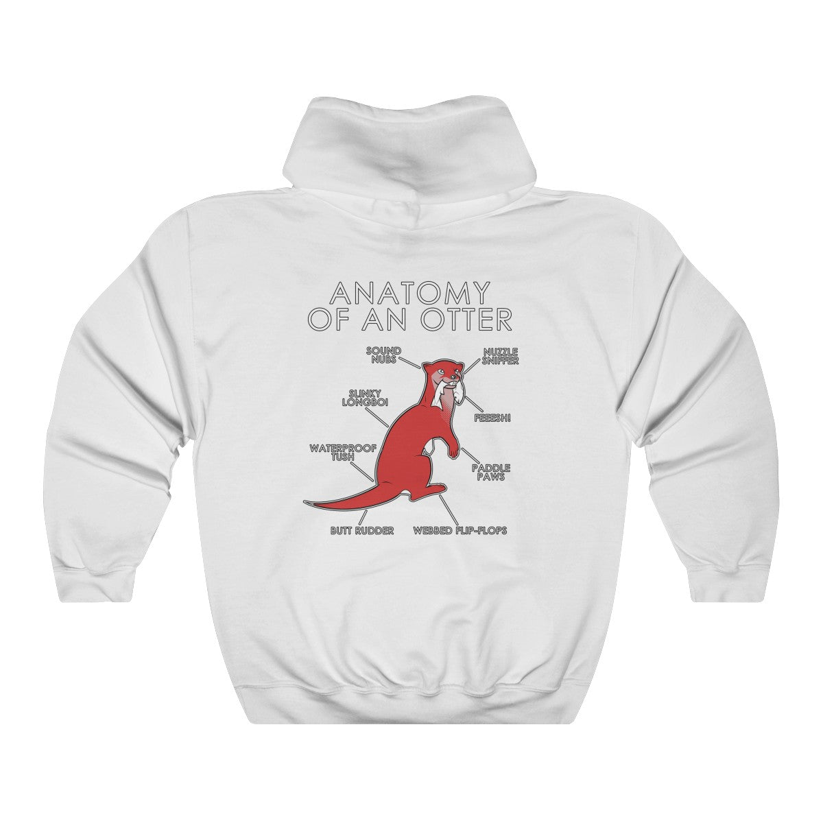 Otter Red - Hoodie Hoodie Artworktee White S 