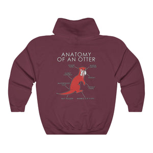 Otter Red - Hoodie Hoodie Artworktee Maroon S 