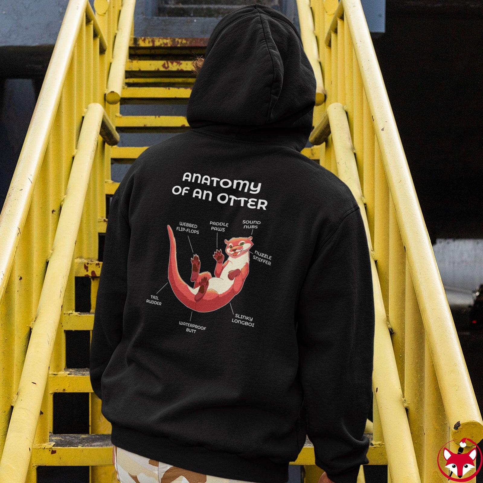 Otter Red - Hoodie Hoodie Artworktee 