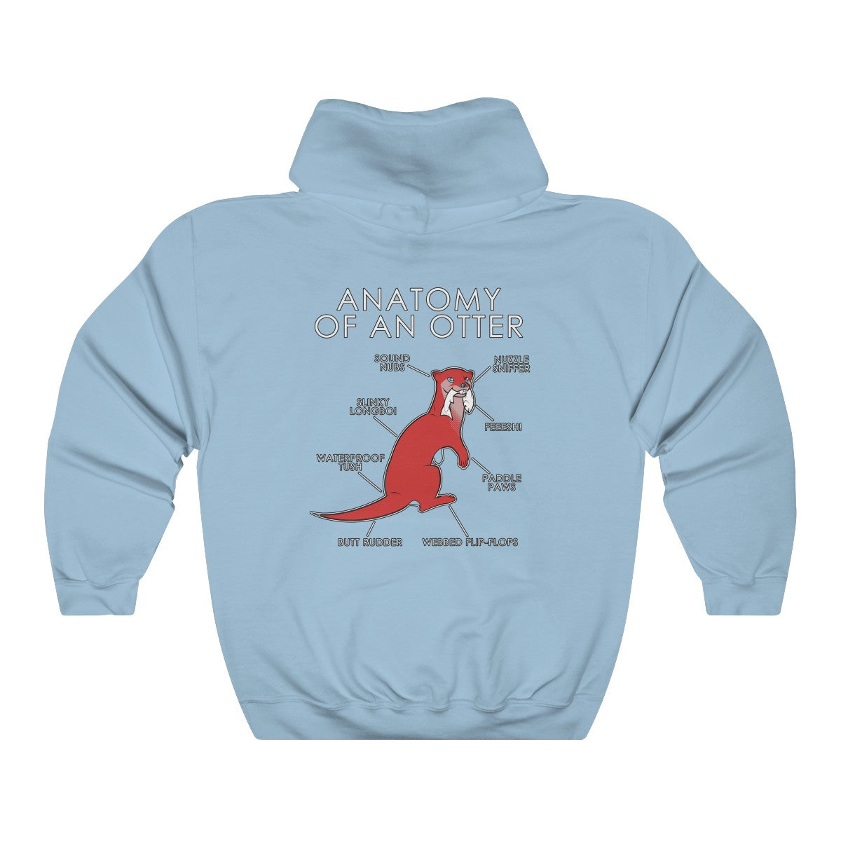 Otter Red - Hoodie Hoodie Artworktee Light Blue S 