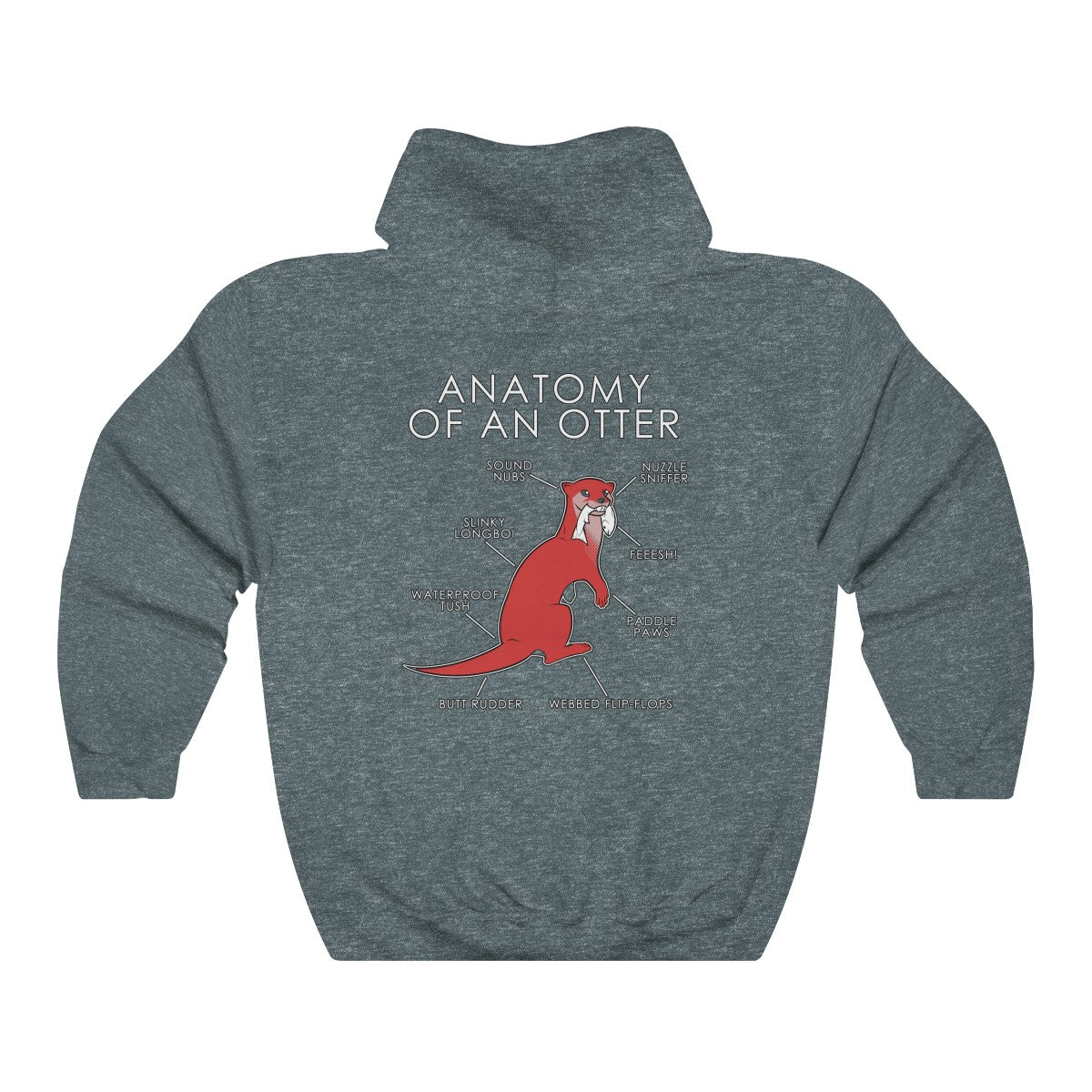 Otter Red - Hoodie Hoodie Artworktee Dark Heather S 