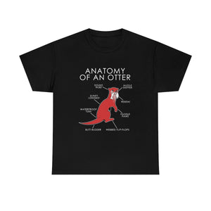 Otter Red - T-Shirt T-Shirt Artworktee Black S 