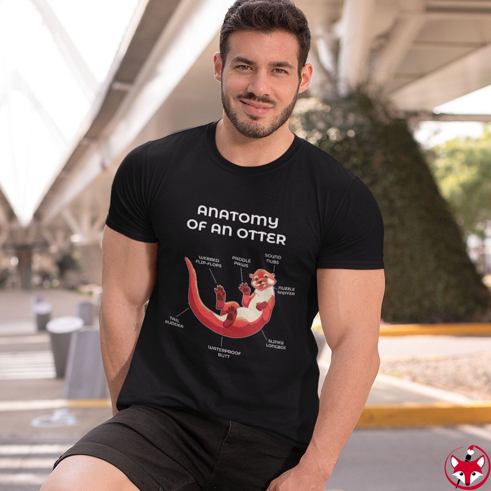 Otter Red - T-Shirt T-Shirt Artworktee 