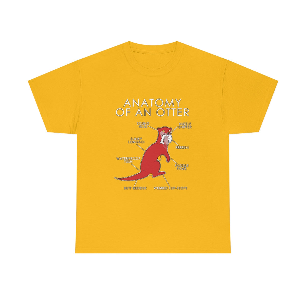 Otter Red - T-Shirt T-Shirt Artworktee Gold S 