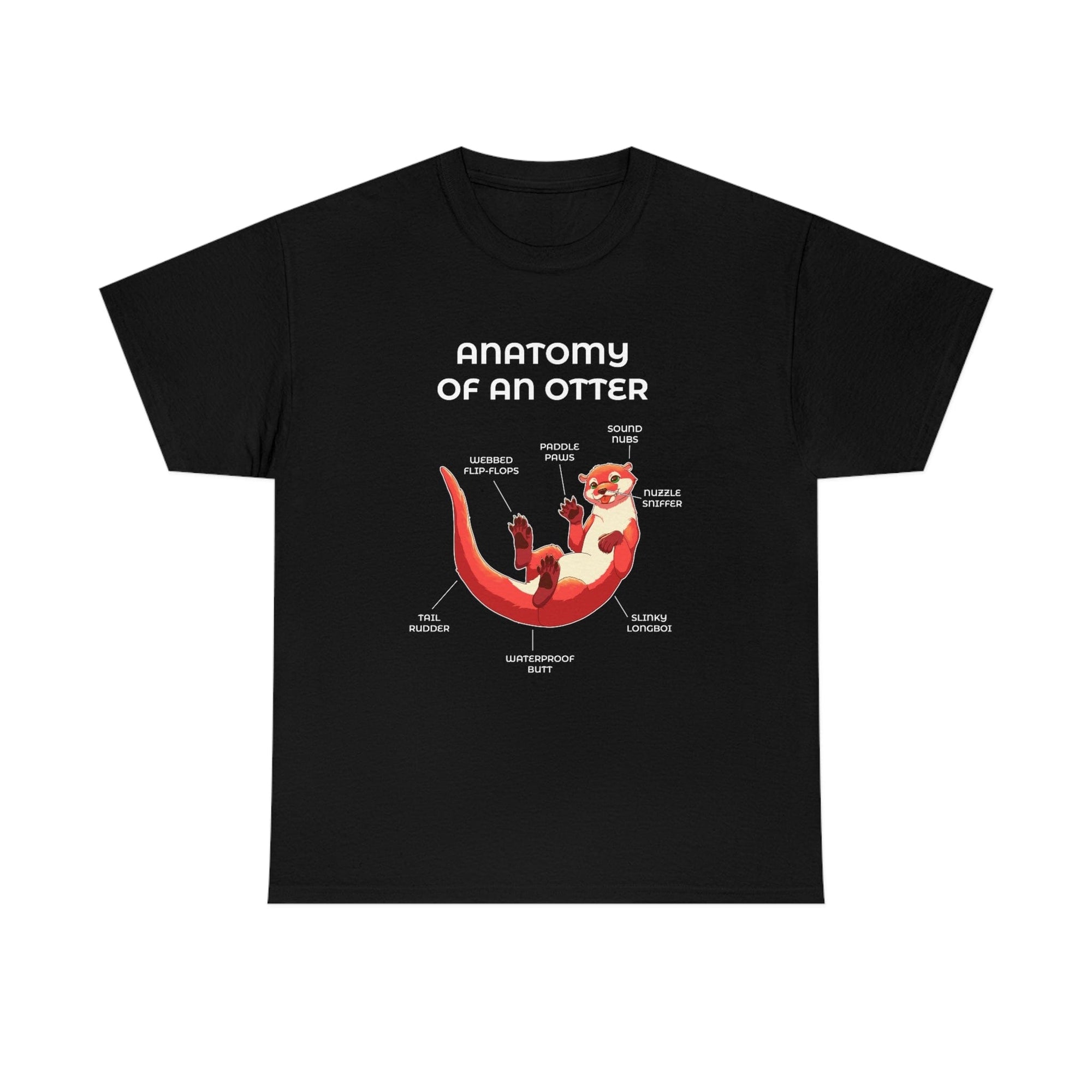 Otter Red - T-Shirt T-Shirt Artworktee Black S 