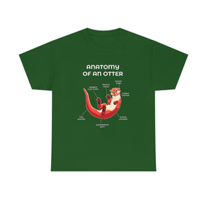 Otter Red - T-Shirt T-Shirt Artworktee Green S 