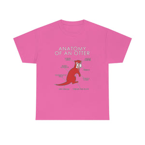 Otter Red - T-Shirt T-Shirt Artworktee Pink S 
