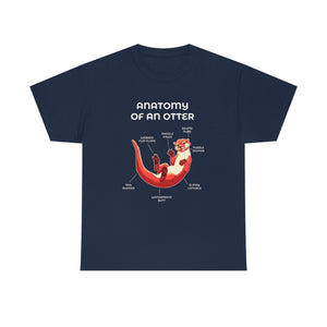 Otter Red - T-Shirt T-Shirt Artworktee Navy Blue S 