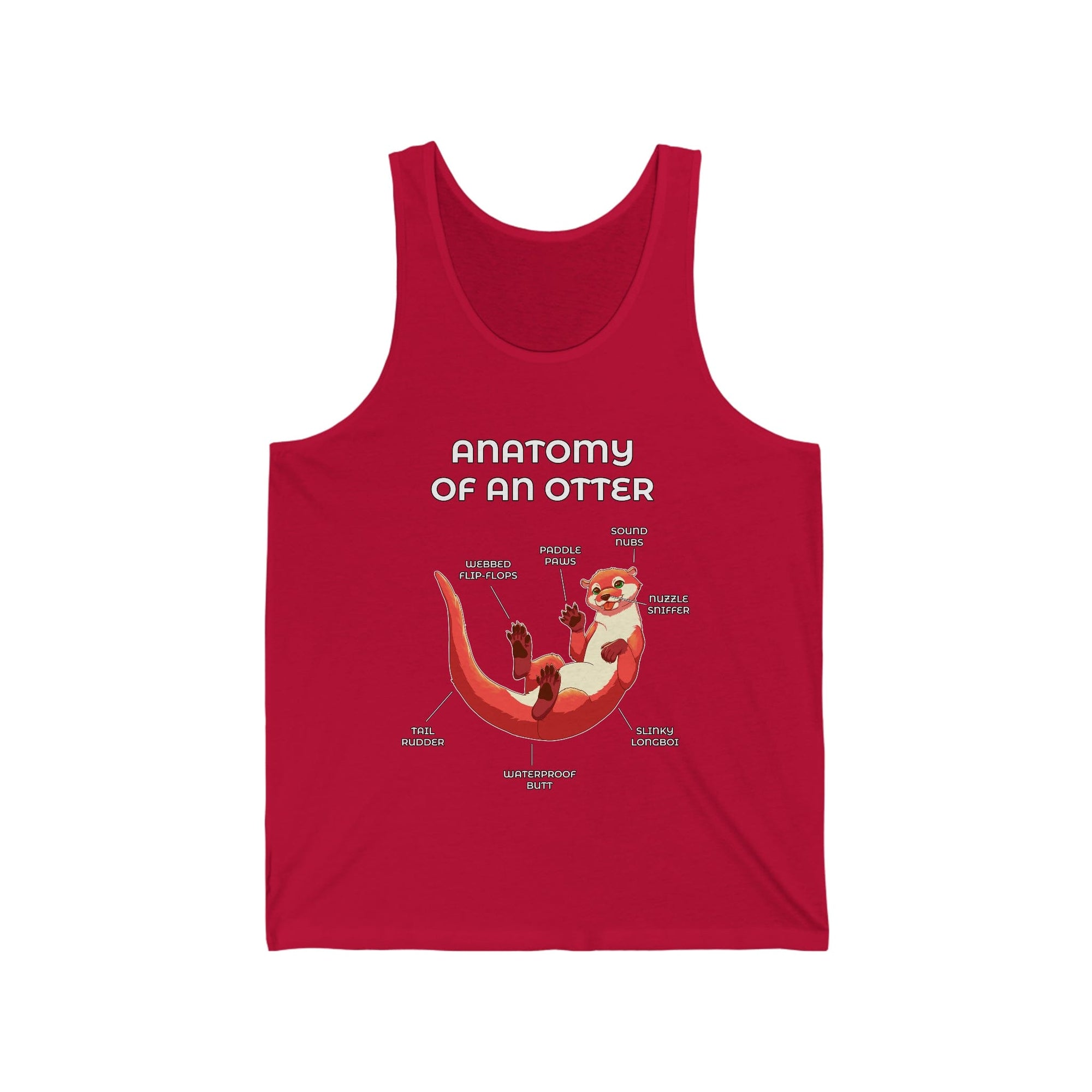 Otter Red - Tank Top Tank Top Artworktee Red XS 