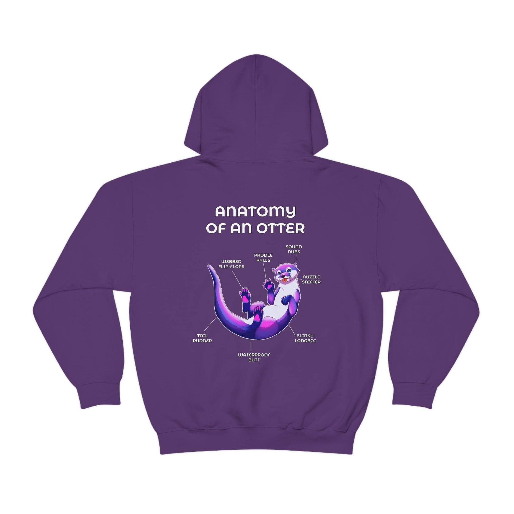 Otter Ultraviolet - Hoodie Hoodie Artworktee Purple S 