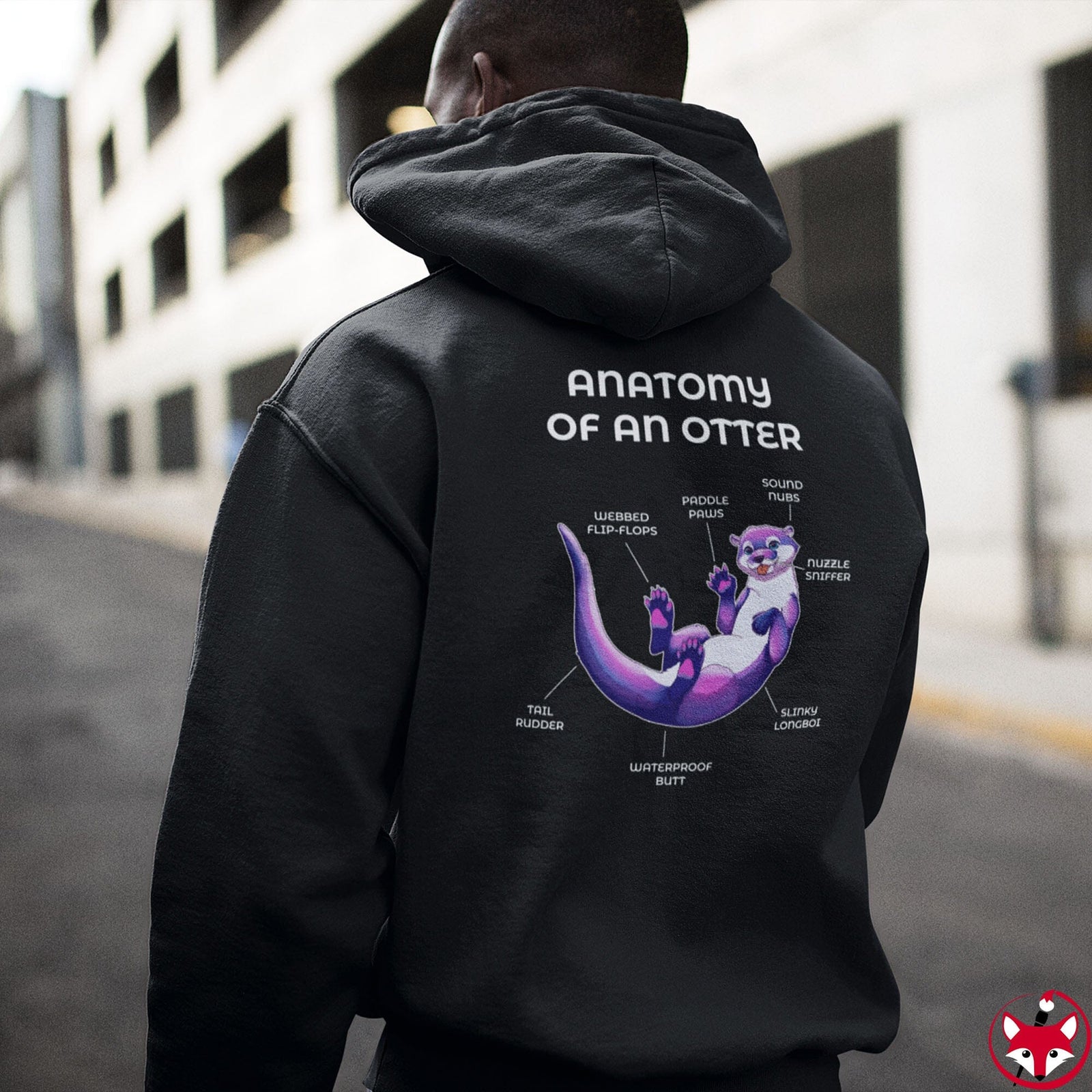 Otter Ultraviolet - Hoodie Hoodie Artworktee 
