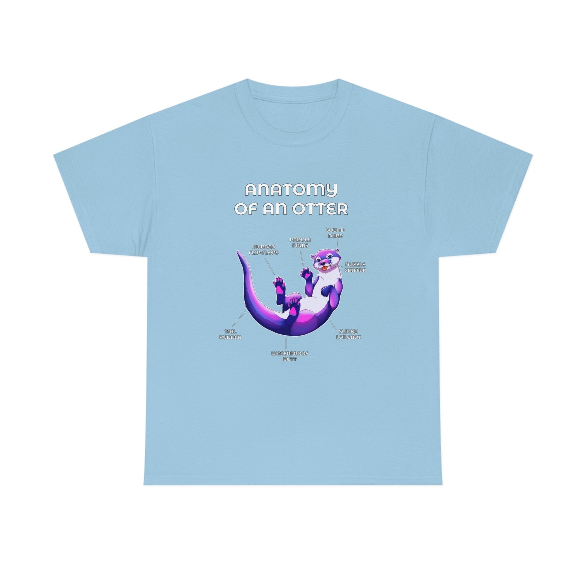 Otter Ultraviolet - T-Shirt T-Shirt Artworktee Light Blue S 