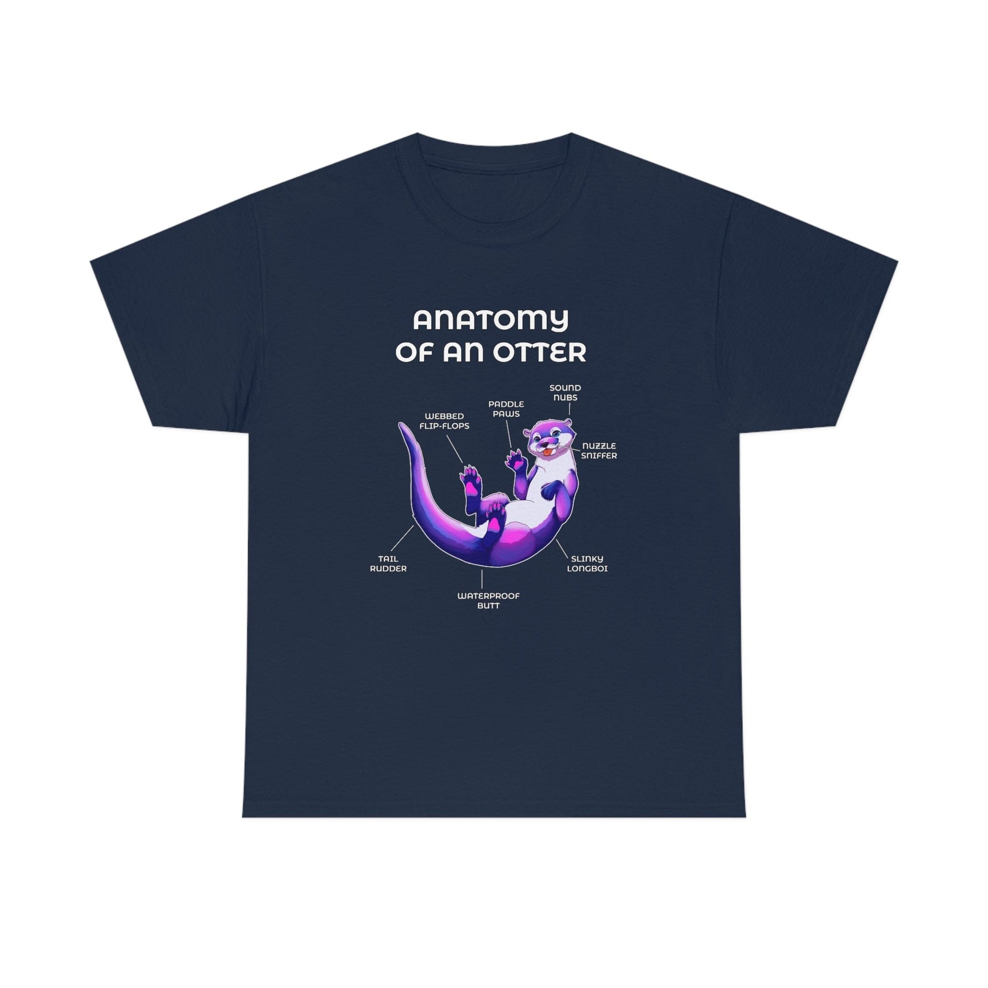 Otter Ultraviolet - T-Shirt T-Shirt Artworktee Navy Blue S 