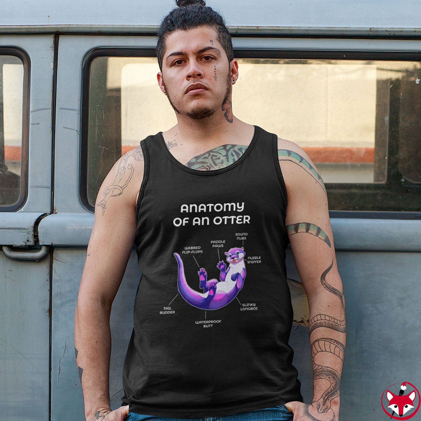 Otter Ultraviolet - Tank Top Tank Top Artworktee 