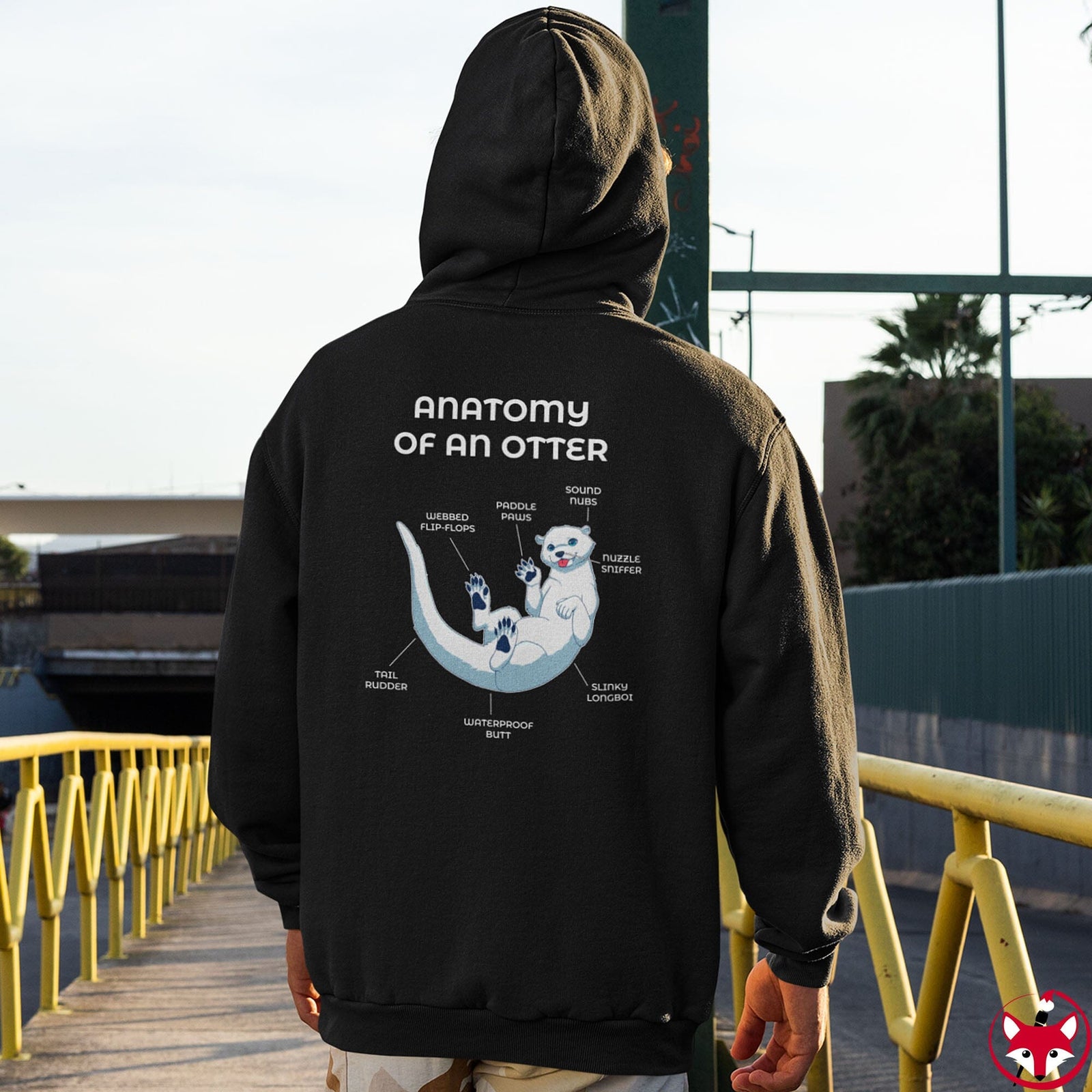 Otter White - Hoodie Hoodie Artworktee 