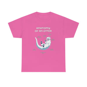 Otter White - T-Shirt T-Shirt Artworktee Pink S 
