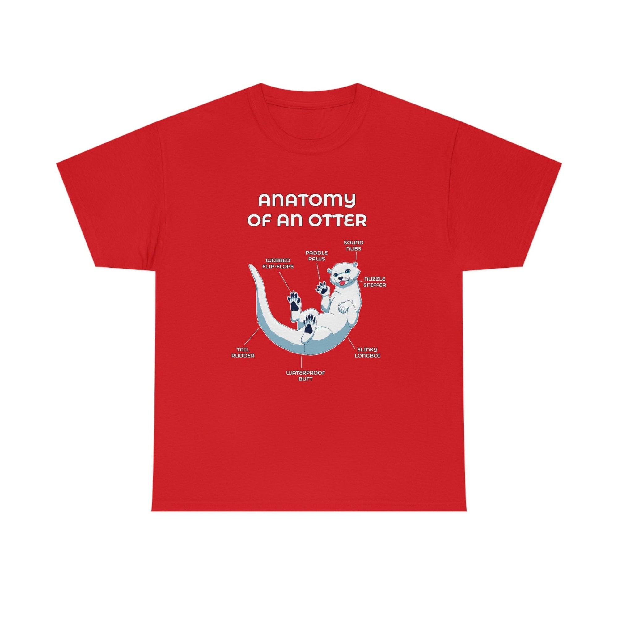 Otter White - T-Shirt T-Shirt Artworktee Red S 
