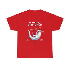 Otter White - T-Shirt T-Shirt Artworktee Red S 