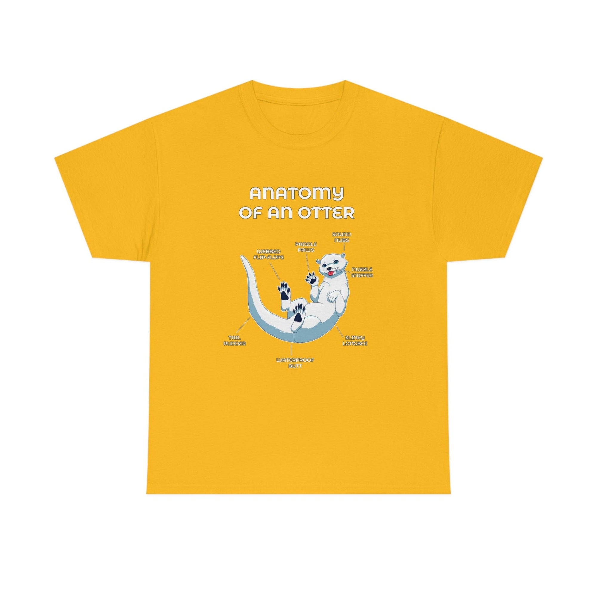 Otter White - T-Shirt T-Shirt Artworktee Gold S 