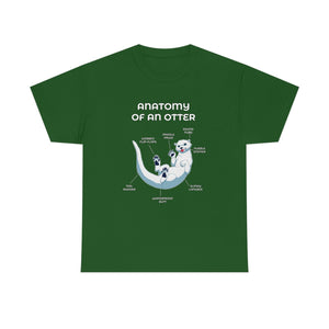 Otter White - T-Shirt T-Shirt Artworktee Green S 