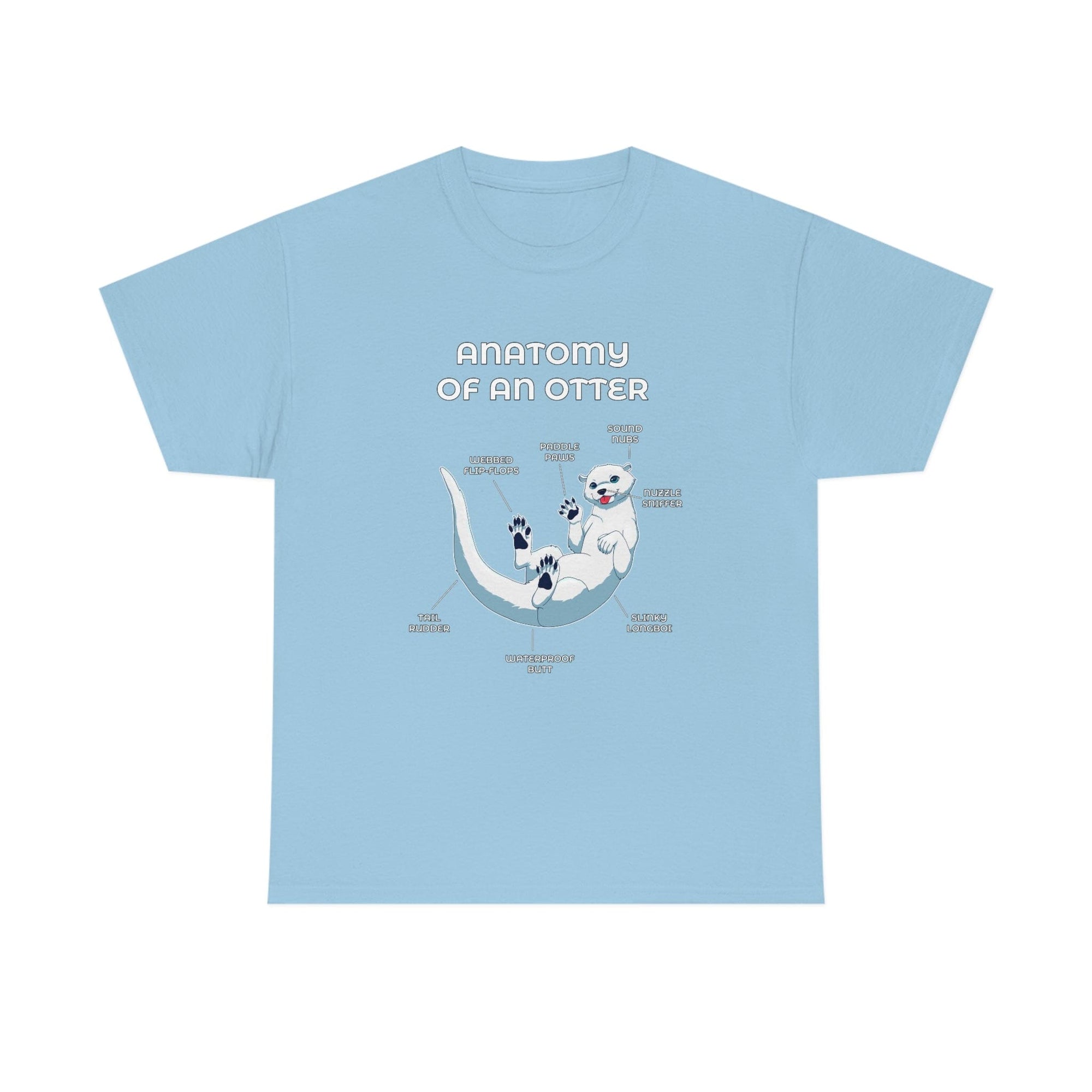 Otter White - T-Shirt T-Shirt Artworktee Light Blue S 