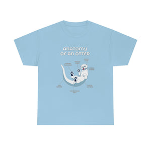 Otter White - T-Shirt T-Shirt Artworktee Light Blue S 