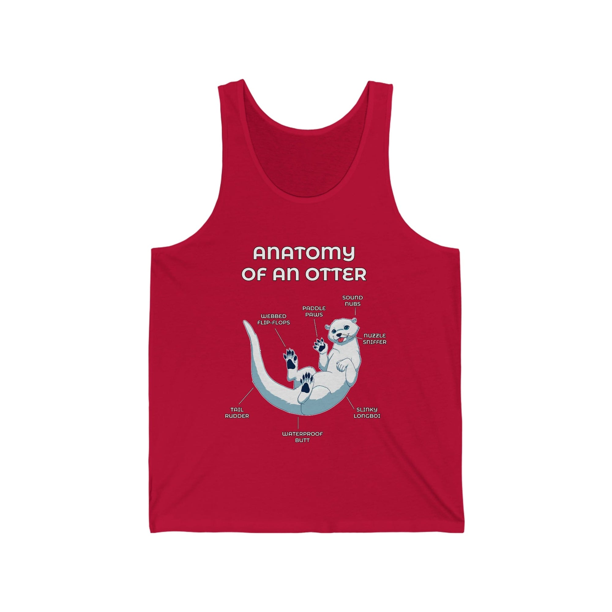 Otter White - Tank Top Tank Top Artworktee Red XS 