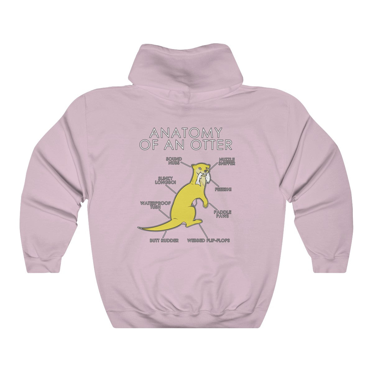 Otter Yellow - Hoodie Hoodie Artworktee Light Pink S 