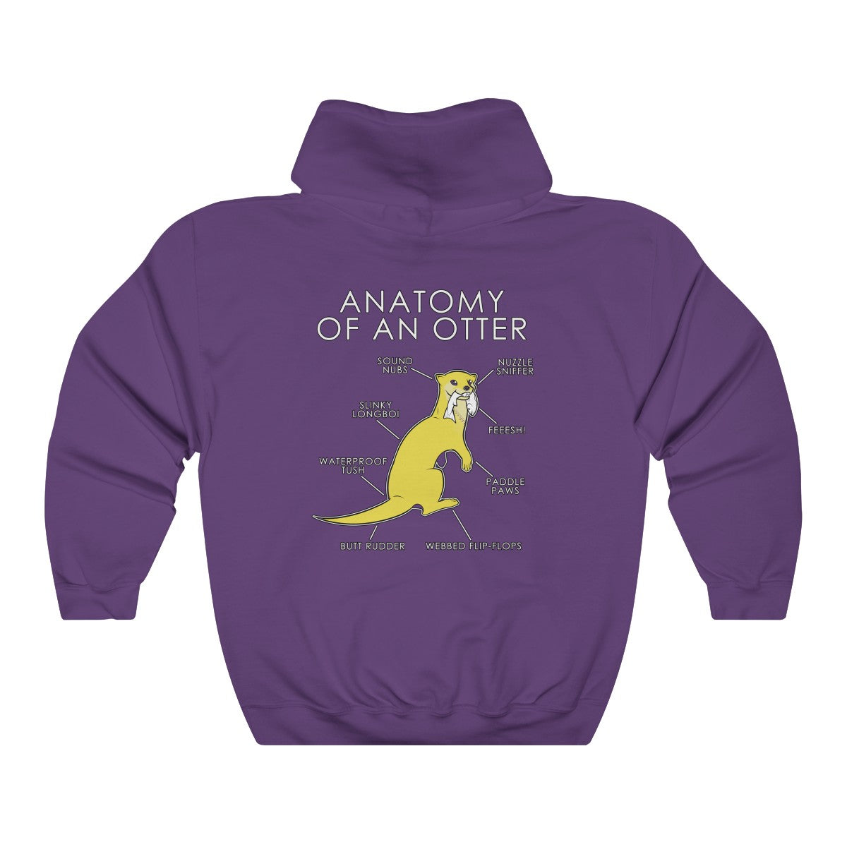 Otter Yellow - Hoodie Hoodie Artworktee Purple S 