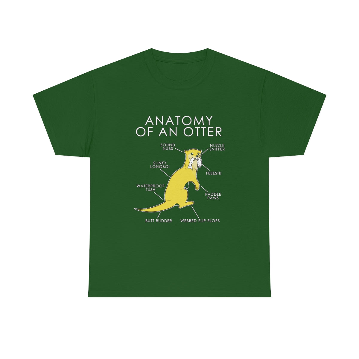 Otter Yellow - T-Shirt T-Shirt Artworktee Green S 