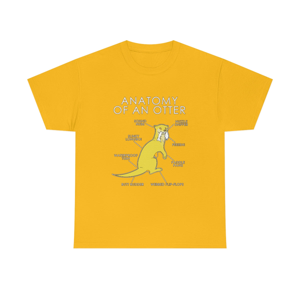 Otter Yellow - T-Shirt T-Shirt Artworktee Gold S 