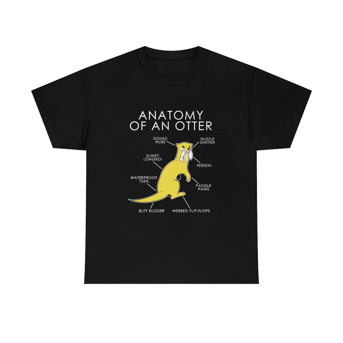 Otter Yellow - T-Shirt T-Shirt Artworktee Black S 