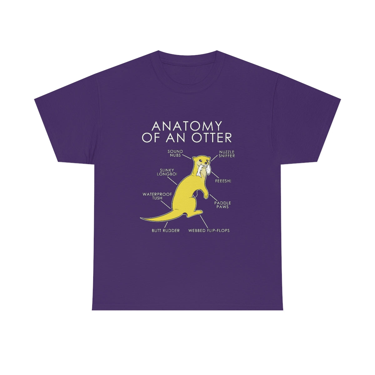 Otter Yellow - T-Shirt T-Shirt Artworktee Purple S 