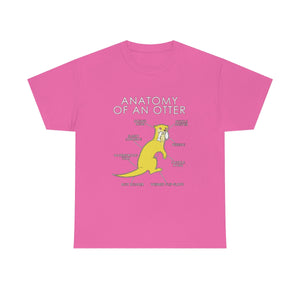 Otter Yellow - T-Shirt T-Shirt Artworktee Pink S 