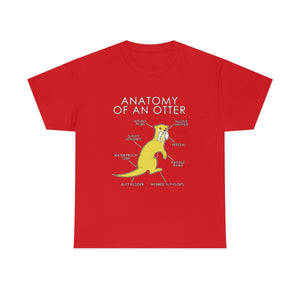 Otter Yellow - T-Shirt T-Shirt Artworktee Red S 