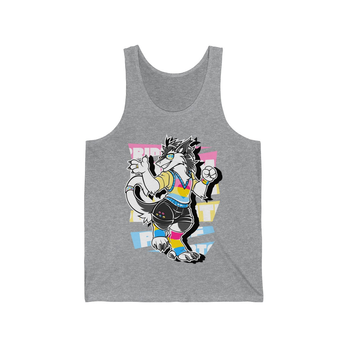 Panromantic Pride Ashton Sergal - Tank Top Tank Top Artworktee Heather XS 