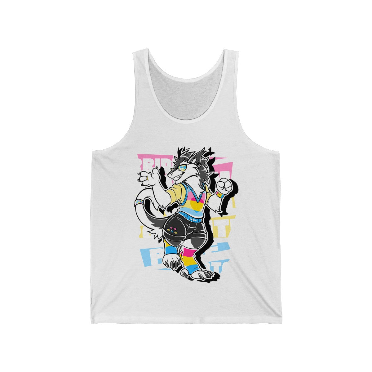 Panromantic Pride Ashton Sergal - Tank Top Tank Top Artworktee White XS 