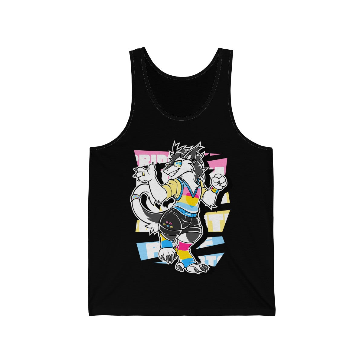 Panromantic Pride Ashton Sergal - Tank Top Tank Top Artworktee Black XS 