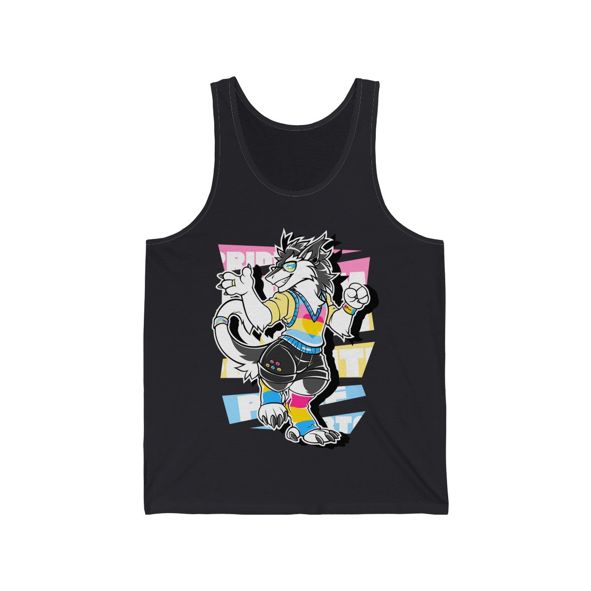 Panromantic Pride Ashton Sergal - Tank Top Tank Top Artworktee Dark Grey XS 