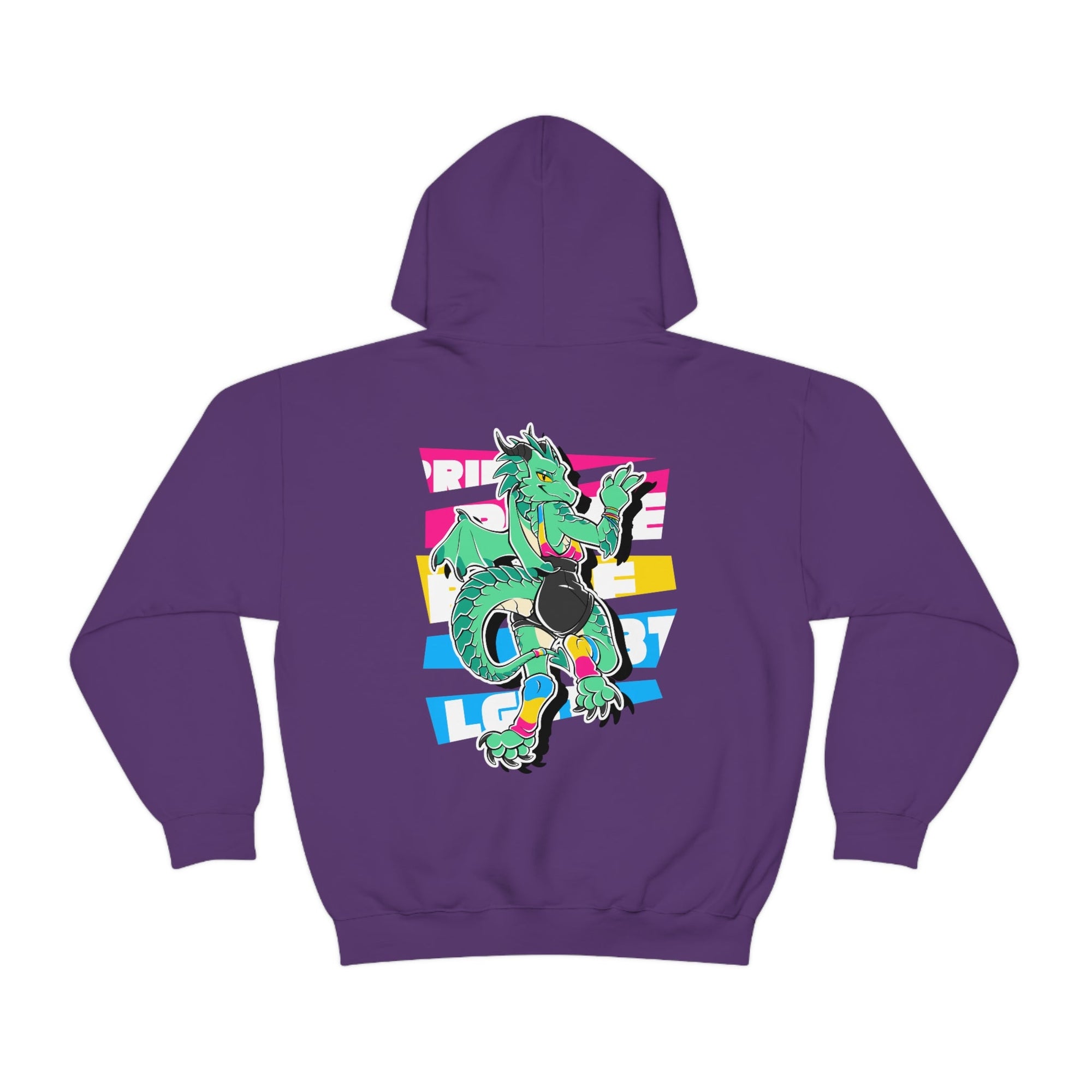 Pansexual Pride Jules Dragon - Hoodie Hoodie Artworktee Purple S 