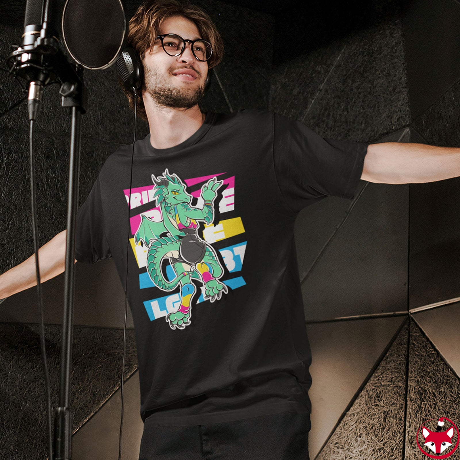 Pansexual Pride Jules Dragon - T-Shirt Hoodie Artworktee 