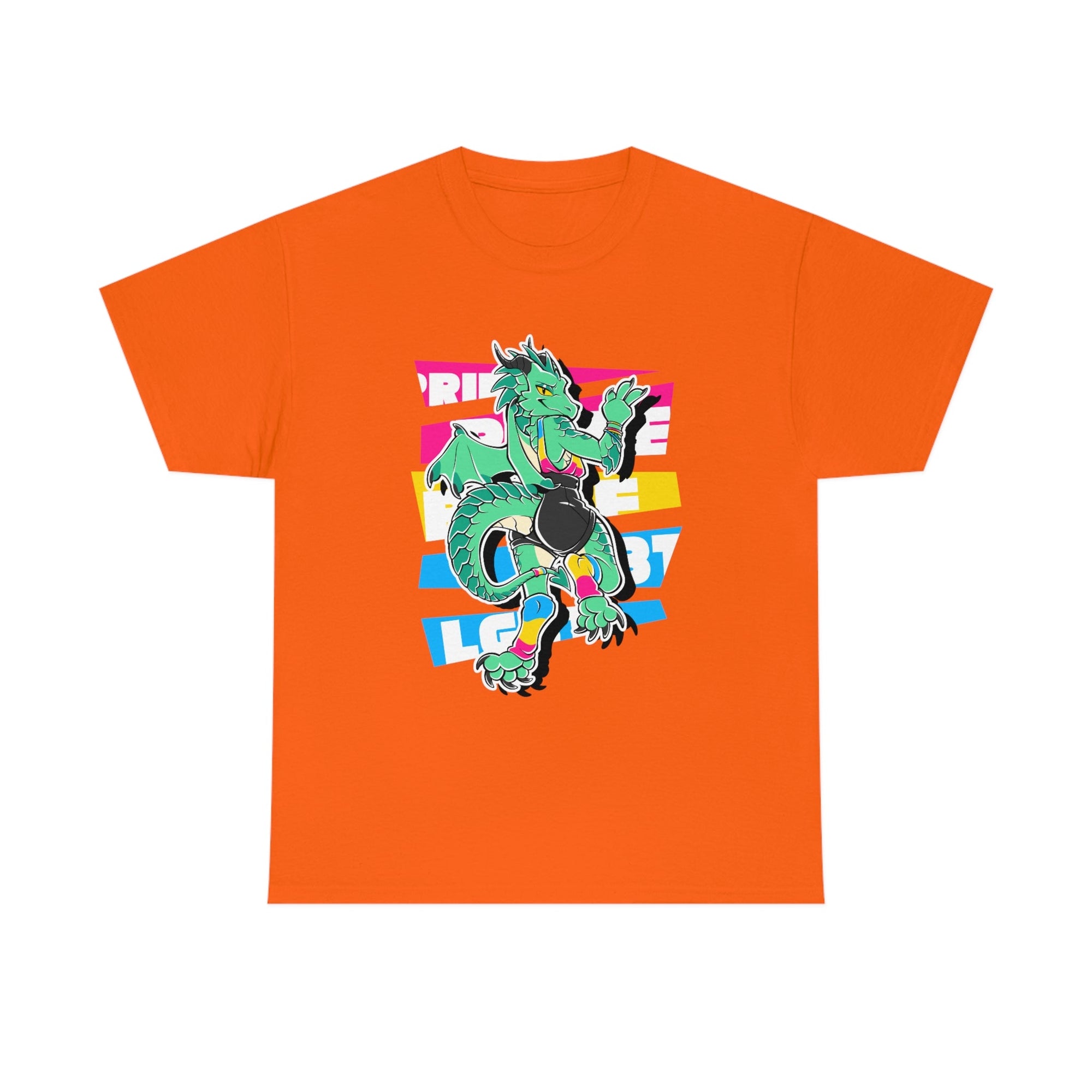 Pansexual Pride Jules Dragon - T-Shirt Hoodie Artworktee Orange S 