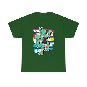 Pansexual Pride Jules Dragon - T-Shirt Hoodie Artworktee Green S 