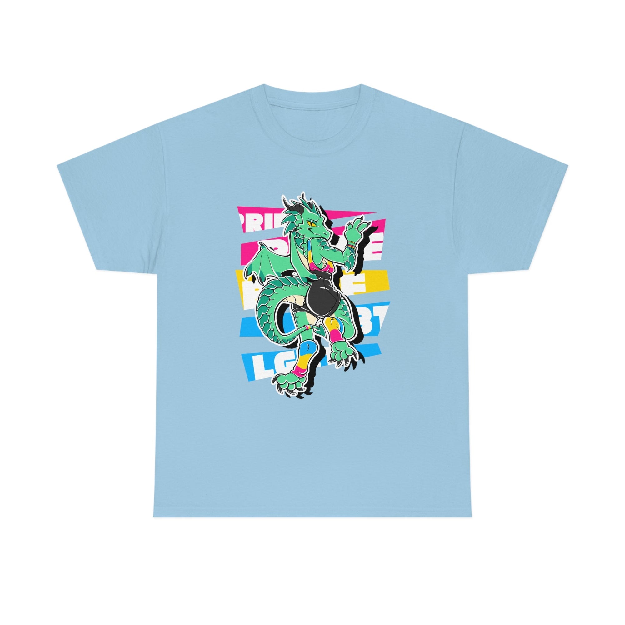 Pansexual Pride Jules Dragon - T-Shirt Hoodie Artworktee Light Blue S 