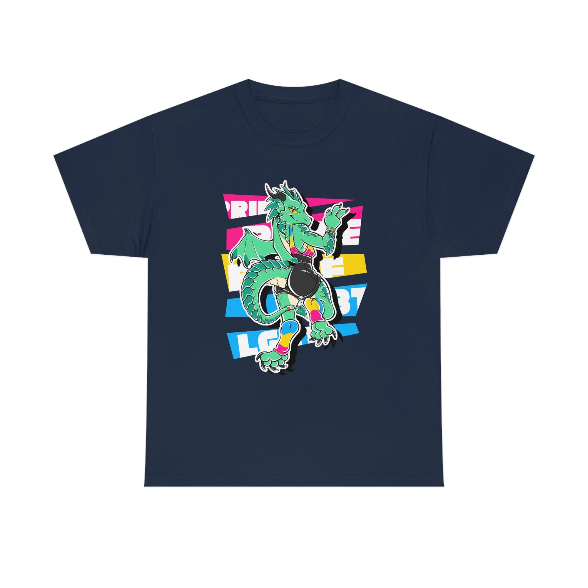 Pansexual Pride Jules Dragon - T-Shirt Hoodie Artworktee Navy Blue S 