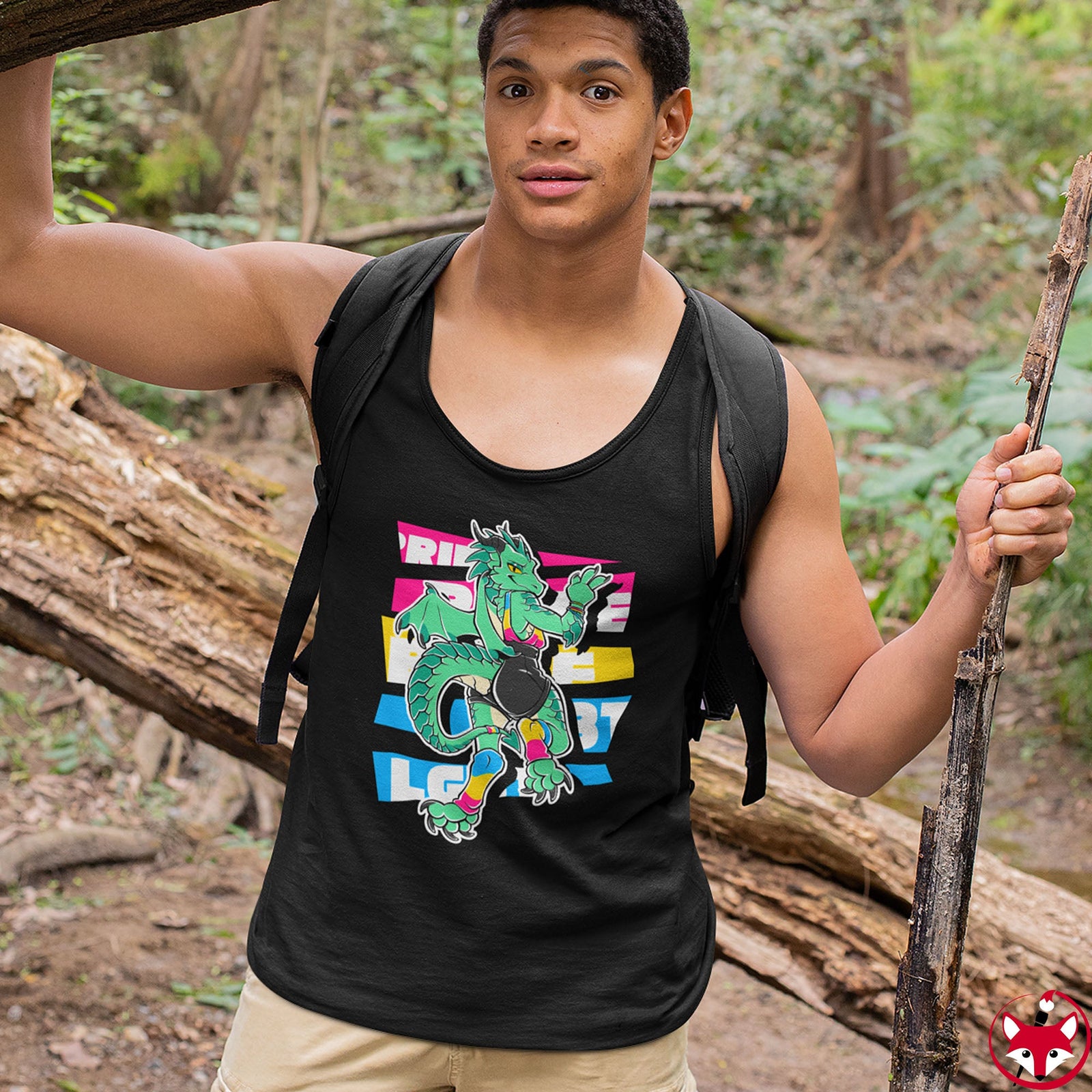 Pansexual Pride Jules Dragon - Tank Top Tank Top Artworktee 