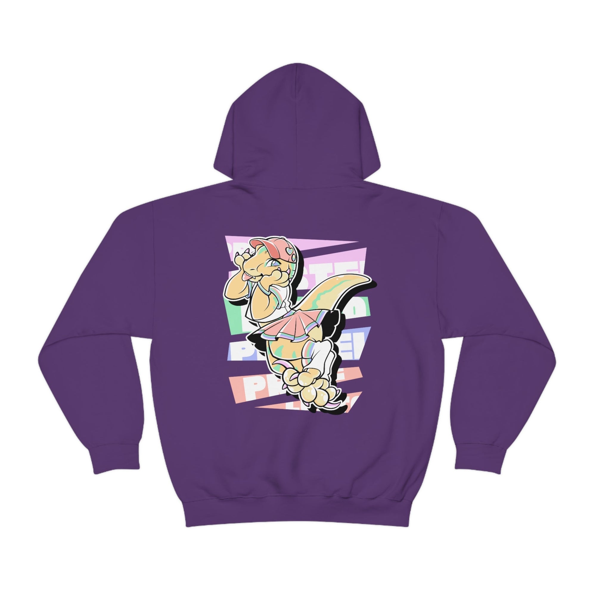 Pastel Gay Pride Echo Raptor - Hoodie Hoodie Artworktee Purple S 