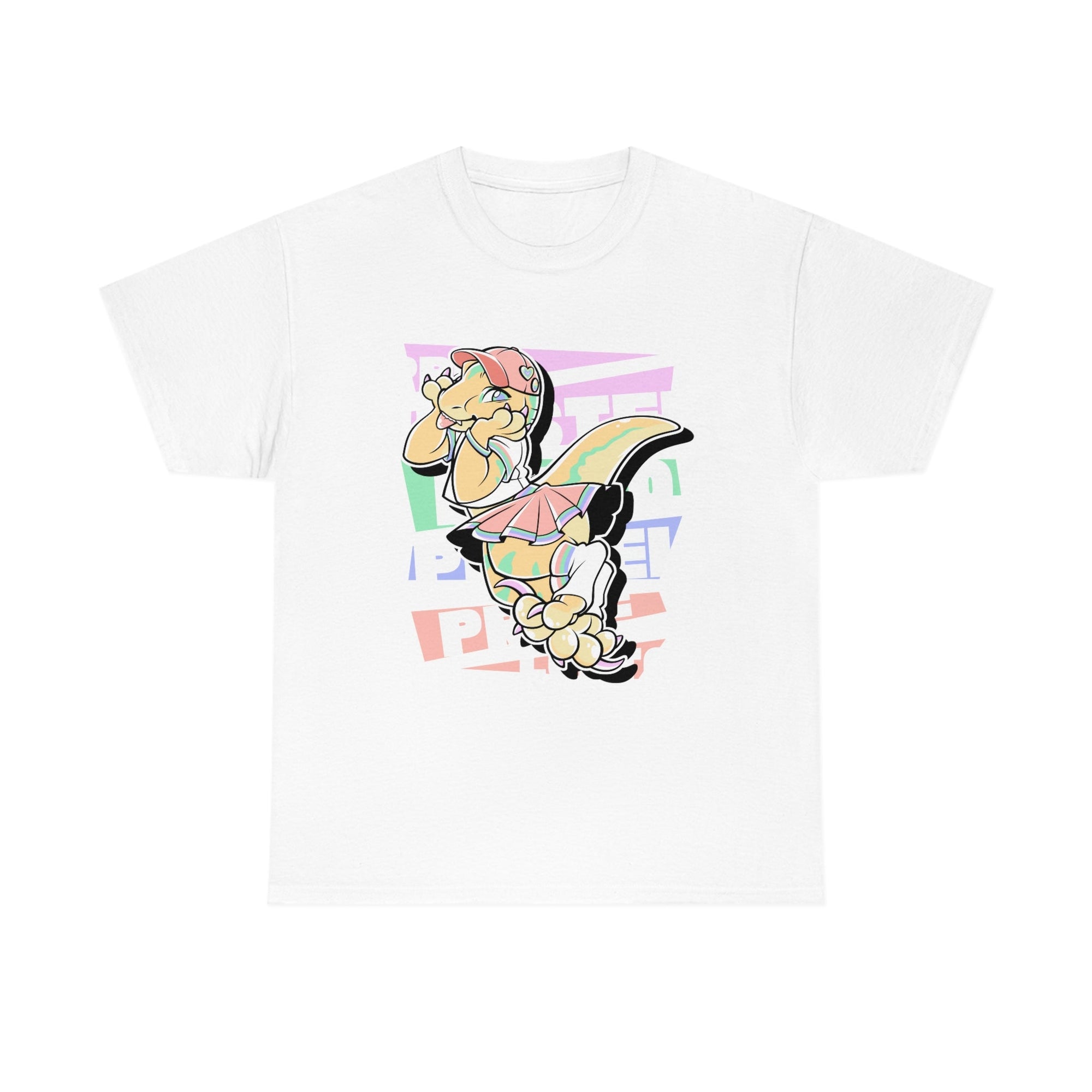 Pastel Gay Pride Echo Raptor - T-Shirt T-Shirt Artworktee White S 